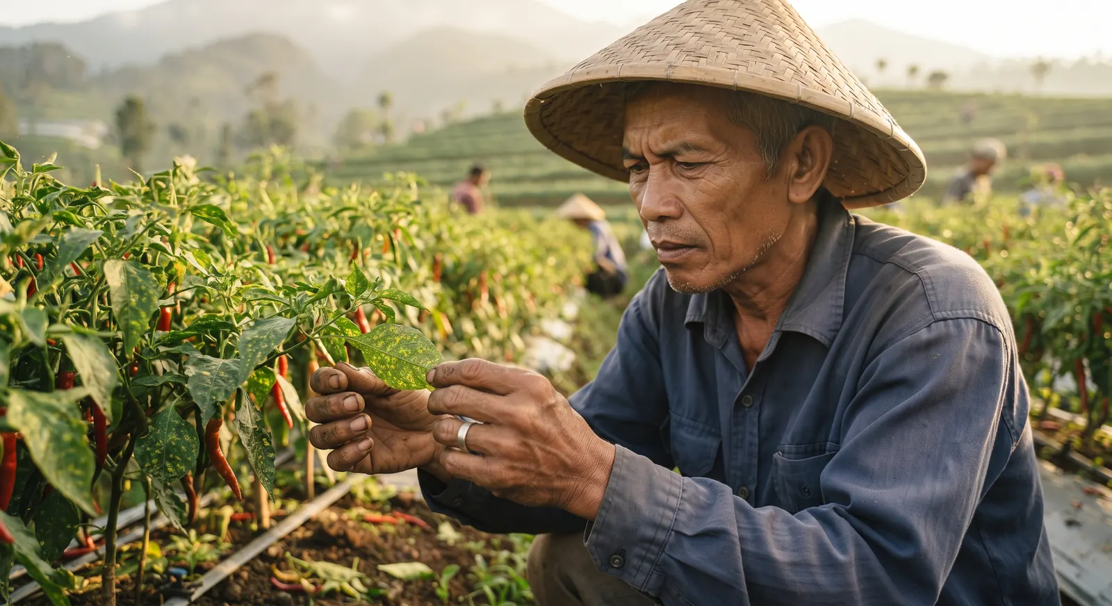 Cara Mengatasi Cabai Terserang Embun Tepung (Bercak Putih di Daun)