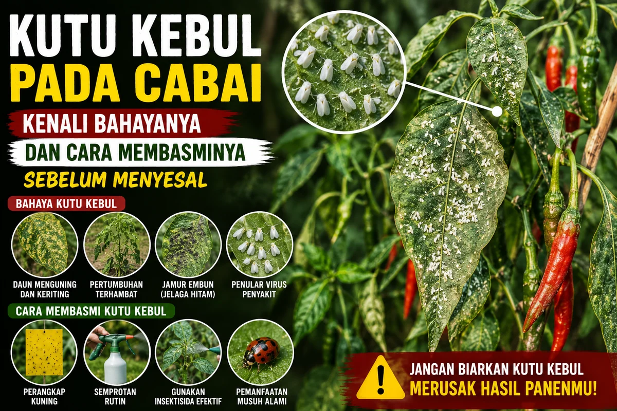 Kutu Kebul pada Cabai: Kenali Bahayanya dan Cara Membasminya Sebelum Menyesal
